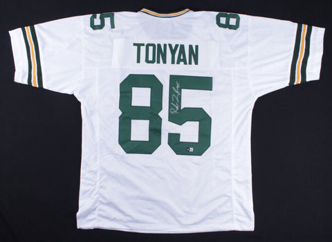 Robert Tonyan Signed/Autographed Packers Custom Football Jersey Beckett 162045