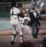 Bob Boone Signed OML Baseball Ins "1980 W.S. Champs" (Schwartz) Phillies Catcher