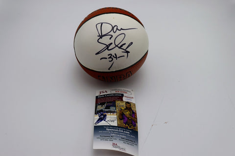 Danny Schayes Autographed Mini Basketball -- Denver Nuggets | JSA COA