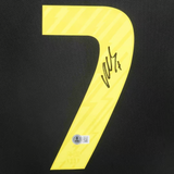David Villa Signed FC Barcelona Away Soccer Jersey #7 with Beckett Witness