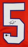 Clemson Tee Higgins Authentic Signed Orange Pro Style Jersey Autographed BAS