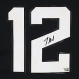 Travis Hunter Autographed Jacksonville Jaguars Black Nike Jersey Fanatics