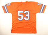 Randy Gradishar Signed Denver Broncos Orange Jersey (JSA) 7xPro Bowl Linebacker