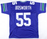 Brian Bosworth Signed Seattle Seahawks Jersey (Beckett) Ex-Oklahoma Sooners L.B