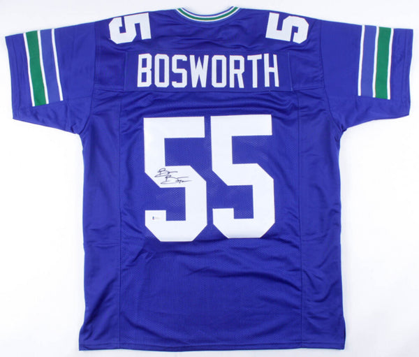 Brian Bosworth Signed Seattle Seahawks Jersey (Beckett) Ex-Oklahoma Sooners L.B