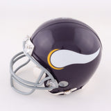 Fran Tarkenton Signed Minnesota Vikings Mini Helmet (Leaf COA) 9xPro Bowl Q.B