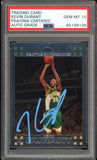 2007-08 Topps Chrome #131 Kevin Durant RC On Card PSA/DNA Auto GEM MINT 10
