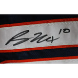 Bo Nix Autographed/Signed Pro Style Blue XL Jersey Beckett 47525