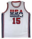 Magic Johnson Team USA Authentic Signed White Jersey Autographed BAS Witnessed