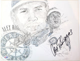 Alex Rodriguez Autographed Seattle Mariners 11x14 Photo Canvas - PSA COA