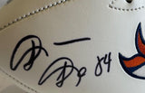 Shannon Sharpe Autographed White Panel Broncos (Super Bowls) Football - BAS COA