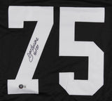 Mean Joe Greene Signed Pittsburgh Steelers Jersey Inscribed HOF 87 (Beckett) D.T