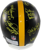 Pittsburgh Steelers Autographed HOF Pro Helmet Franco Bradshaw +12 Beckett 54612