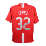 Carlos Tevez Signed Manchester Utd 08 UCL Final Jersey #32 with Beckett Witness