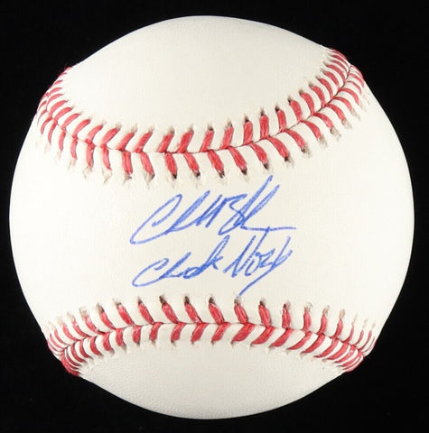 Charlie Blackmon Signed Colorado Rockies Baseball Insd "Chuck Nasty" (Beckett)