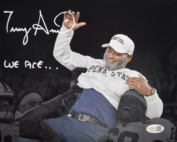 Terry Smith Penn State Coach Autographed/Inscribed 8x10 Photo Witness JSA 205821