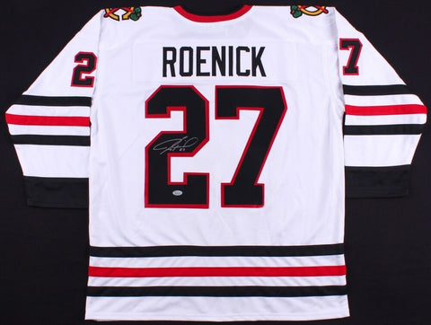 Jeremy Roenick Signed Chicago Blackhawks Jersey (JSA) Playing career 1988-2009