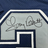 Autographed/Signed Tony Dorsett Dallas Dark Blue Football Jersey JSA COA Auto