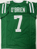 KEN O'BRIEN - New York Jets - Signed Custom Replica Green Jersey AUTO - BAS