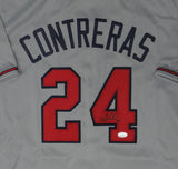 Atl Braves WS Champ WILLIAM CONTRERAS Signed Custom Replica Jersey AUTO - JSA