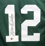 Lynn Dickey Autographed/Signed Pro Style XL Green Jersey Beckett 41019