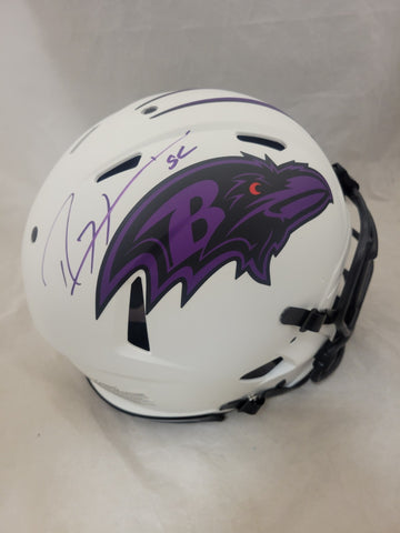 RAY LEWIS SIGNED BALTIMORE RAVENS LUNAR ECLIPSE SPEED AUTHENTIC HELMET BECKETT
