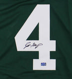 Brett Favre Signed Green Bay Custom Green Sewn Stats Jersey Limited Edition 444