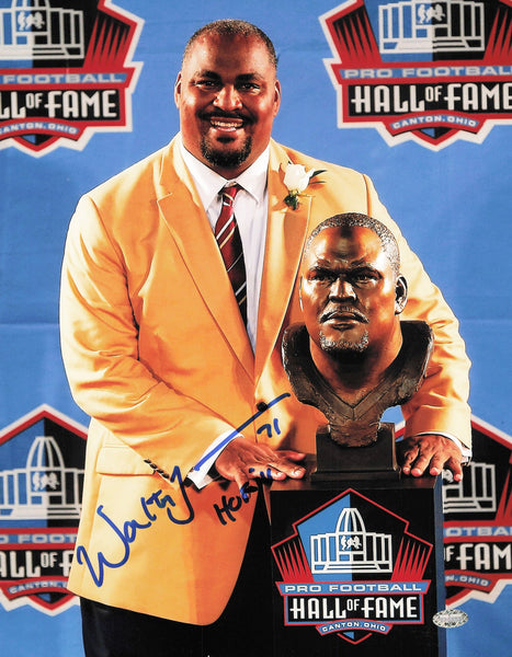 Walter Jones Autographed 11x14 Photo Seattle Seahawks "HOF 14" MCS Holo #64159