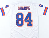 Shannon Sharpe Autographed White TB Pro Style Jersey- Beckett W Hologram *Silver
