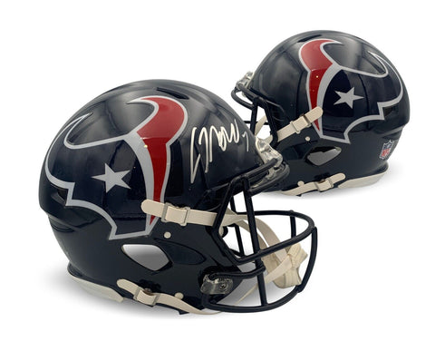 CJ Stroud Autographed Houston Texans Signed Full Size Authentic Helmet Fanatics