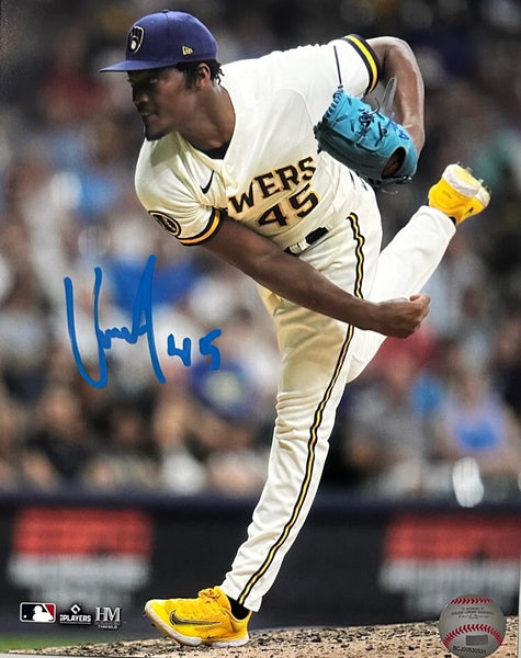 Milwaukee Brewers Pitcher ABNER URIBE Signed 8x10 Photo #2 AUTO -
