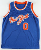 Donte DiVincenzo Signed New York Knicks Jersey (Beckett) 2021 NBA Champion Bucks