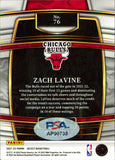 Bulls Zach LaVine Authentic Signed 2021 Panini Select #76 Card PSA/DNA #AP90738