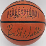 Bill Walton Autographed Michael Jordan Logo Basketball UCLA Beckett BS30095