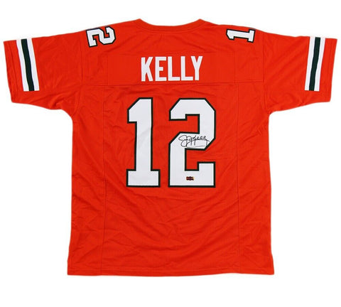 Jim Kelly Signed Miami Orange Custom Jersey