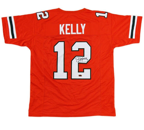 Jim Kelly Signed Miami Orange Custom Jersey