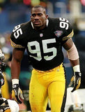 Greg Lloyd Signed Pittsburgh Steelers Jersey (Beckett) 3xAll Pro Linebacker