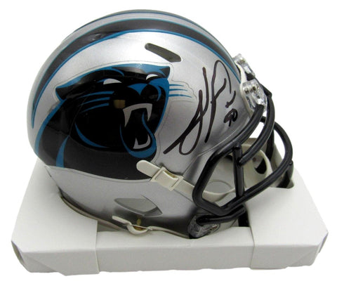 Julius Peppers Autographed/Signed Carolina Panthers Mini Helmet Beckett 200067