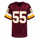 Andre Collins Signed Maroon T/B Custom Football Jersey w/SB XXVI -(SCHWARTZ COA)