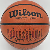 Bill Walton Autographed Michael Jordan Logo Basketball UCLA Beckett BS30095