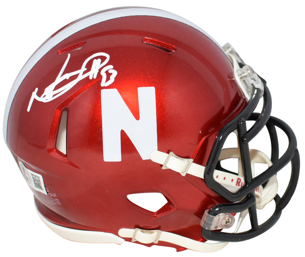 NDAMUKONG SUH SIGNED NEBRASKA CORNHUSKERS FLASH SPEED MINI HELMET BECKETT