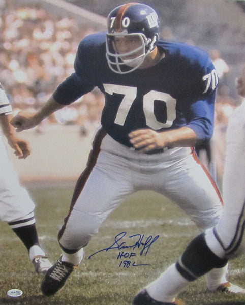 Sam Huff HOF Signed/Autographed 16x20 Photo Giants JSA 213445