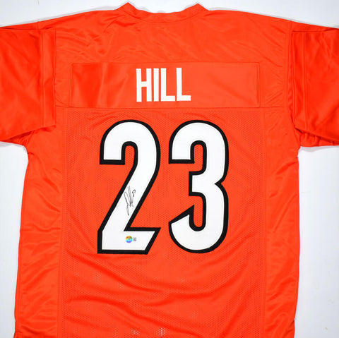 Dax Hill Autographed Orange Pro Style Jersey-Beckett W Hologram *Black