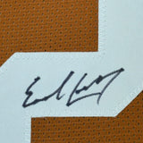 Framed Autographed/Signed Earl Campbell 35x39 Texas Orange Jersey BAS COA