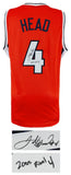 Luther Head Signed Orange Custom College Basketball Jersey w/Final 4 - (SS COA)