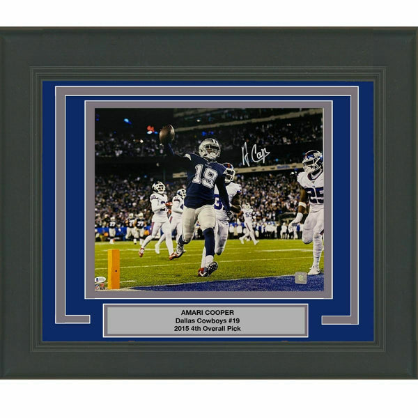 FRAMED Autographed/Signed AMARI COOPER Dallas Cowboys 16x20 Photo Beckett COA