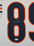 SUEDE FRAMED CHICAGO BEARS MIKE DITKA AUTOGRAPHED SIGNED JERSEY JSA COA