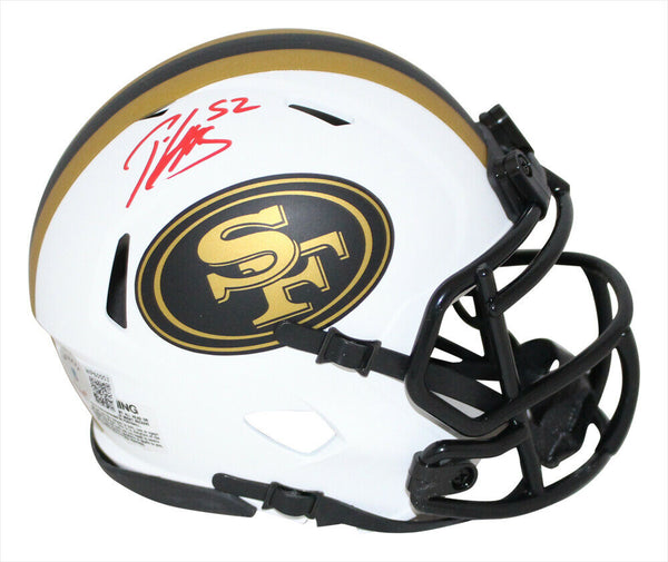 Patrick Willis Autographed San Francisco 49ers Lunar Mini Helmet BAS 34106