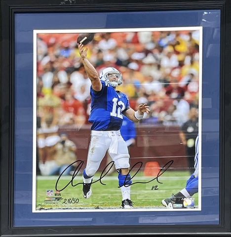 Andrew Luck Autographed Indianapolis Colts Framed 16x20 Photo PAN 39961