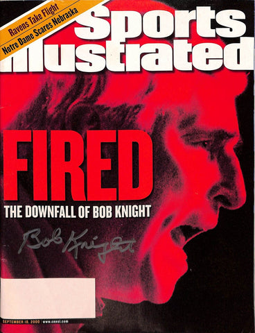 Bobby Knight Autographed Indiana Hoosiers SI Magazine 9/18/02 Beckett 43120